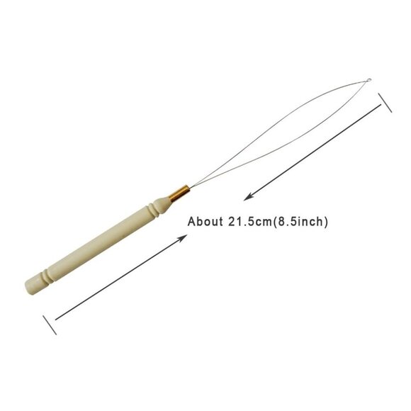 Hair Extensions Tool Kit: 200 Pcs Silicone Lined Micro Links Beads, 1 Three Hole - Picture 6 of 7